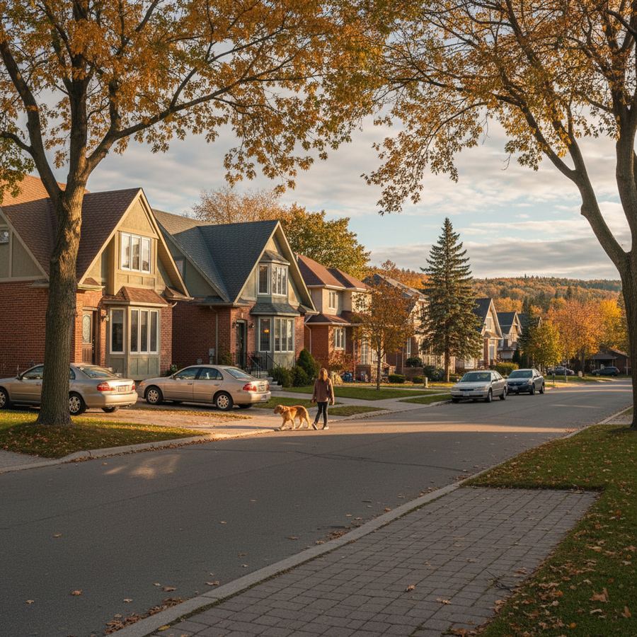 Character homes with mature landscaping in Convent Glen, Orleans