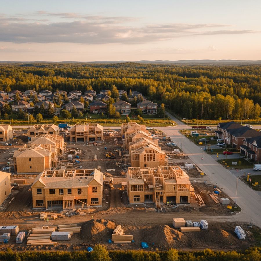 New development and construction activity in Orleans, Ottawa