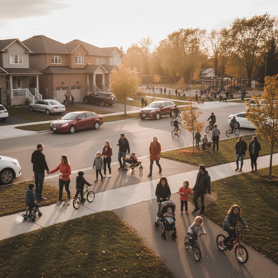 A quiet residential street in an Orleans neighbourhood