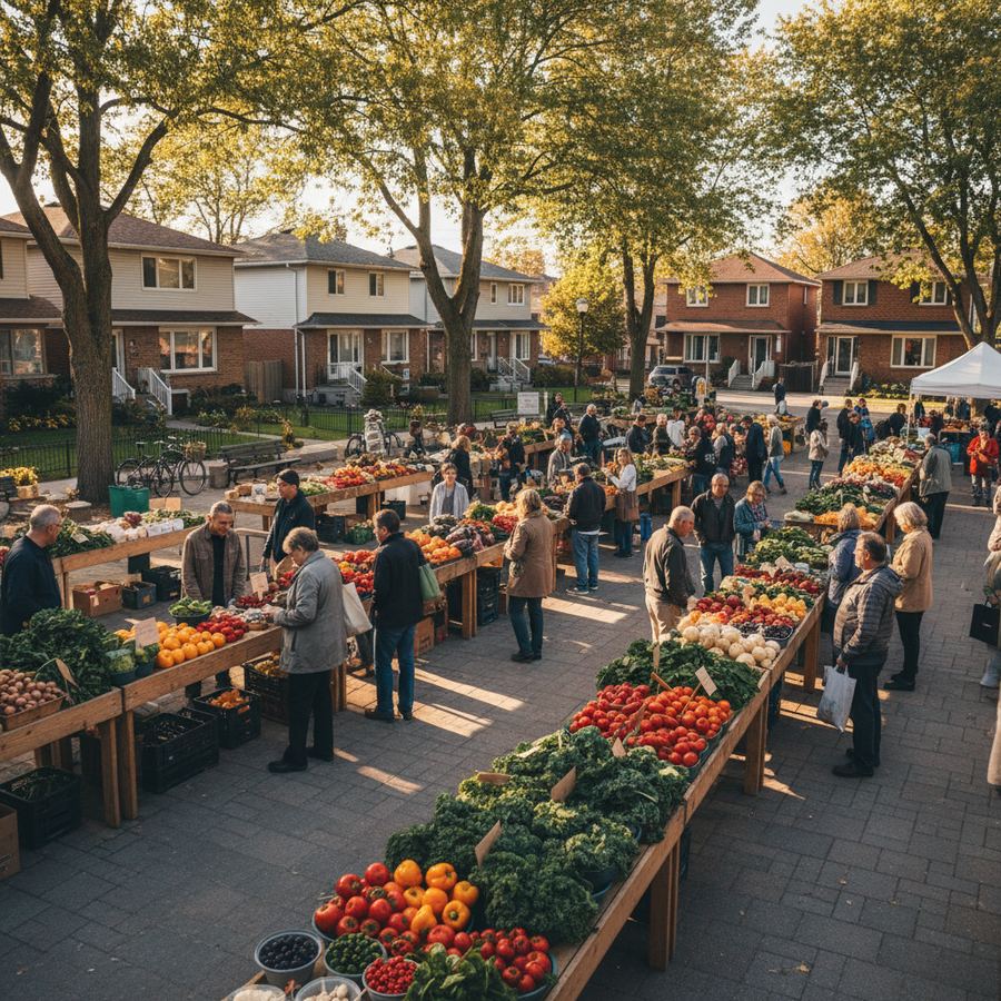 Fresh produce at the Orleans Farmers Market