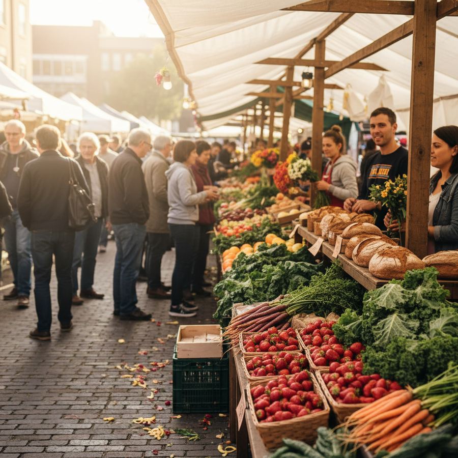 Vendors at the Orleans Farmers Market